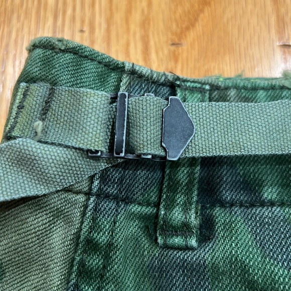 Green Camo Free People Denim Shorts - Picture 4 of 5